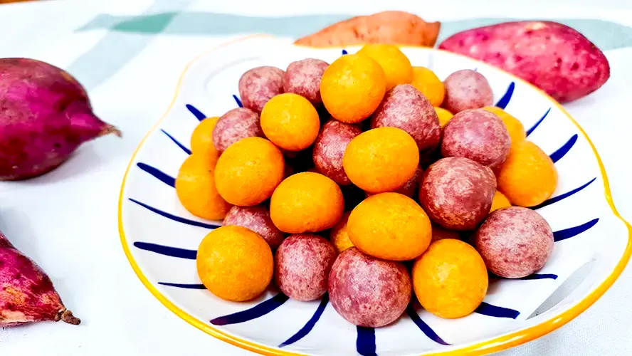 sweet potato balls featured